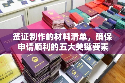 勉县签证制作的材料清单，确保申请顺利的五大关键要素