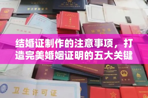 勉县结婚证制作的注意事项，打造完美婚姻证明的五大关键点