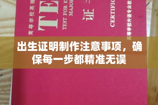 勉县出生证明制作注意事项，确保每一步都精准无误