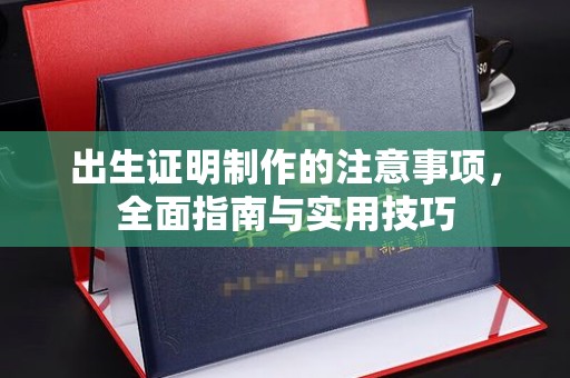 勉县出生证明制作的注意事项，全面指南与实用技巧