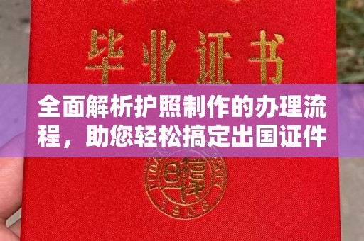 勉县全面解析护照制作的办理流程，助您轻松搞定出国证件