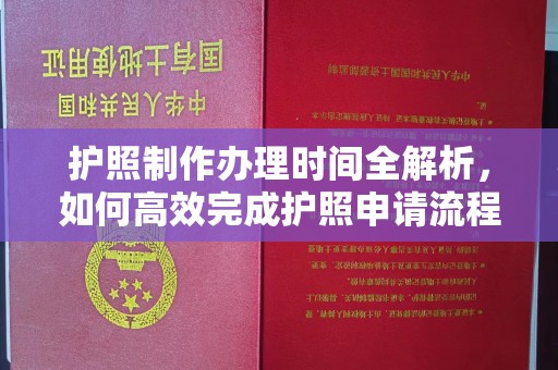 勉县护照制作办理时间全解析，如何高效完成护照申请流程