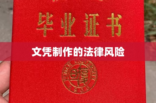勉县文凭制作的法律风险