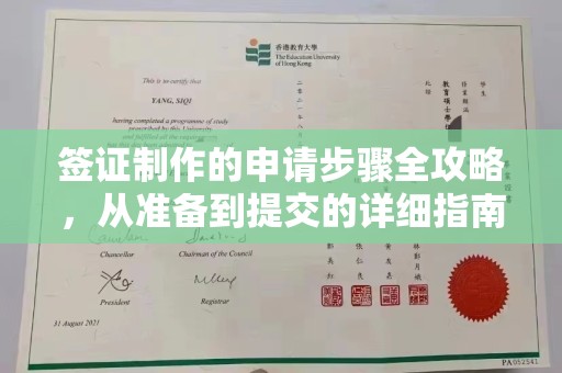 勉县签证制作的申请步骤全攻略，从准备到提交的详细指南