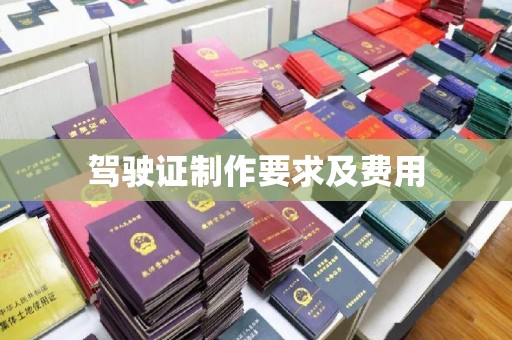 勉县驾驶证制作要求及费用